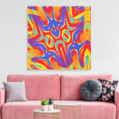 Gaap Over Baphometstraat Canvas Afdruk (Insitu (Woonkamer))