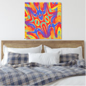 Gaap Over Baphometstraat Canvas Afdruk (Insitu (Slaapkamer))