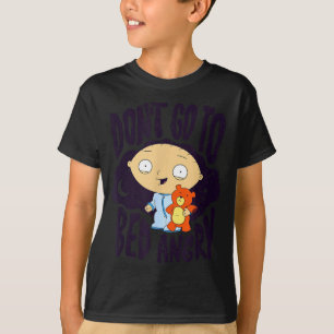 Gaar Niet Boos Slapen Stewie Cartoon T-shirt
