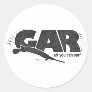 Gaarsurfplanken Ronde Sticker