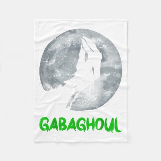 Gabaghoul Funny Hand Moon Bigfoot Santa Christmas Fleece Deken (Voorkant)