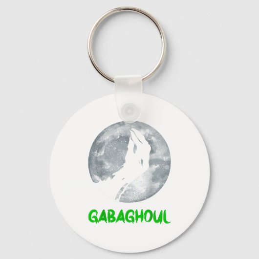 Gabaghoul Funny Hand Moon Bigfoot Santa Christmas Sleutelhanger (Voorkant)