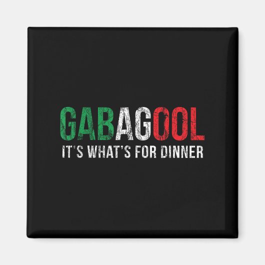 Gabagool Cacola Meat Lover New Jersey Italian Gift Magneet (Voorkant)