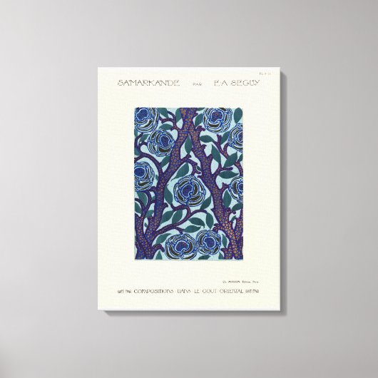 Gabarit Art Déco motif Fleur (Recto)