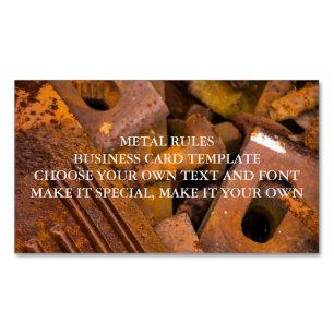 GABARIT DE CARTE DE VISITE MAGNÉTIQUE METAL RULES