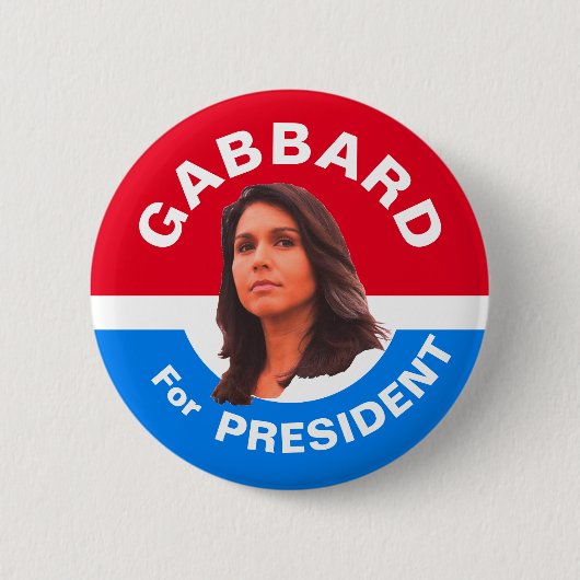Gabbard voor President Ronde Button 5,7 Cm (Voorkant)