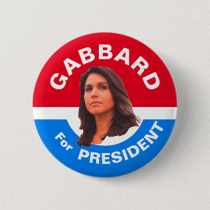 Gabbard voor President Ronde Button 5,7 Cm