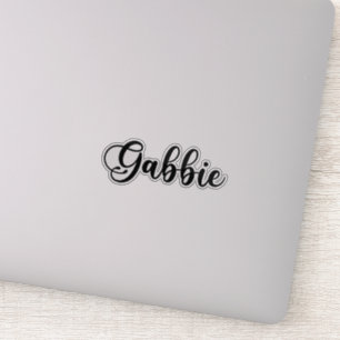 Gabbie Naam - Handgeschreven kalligrafie Sticker