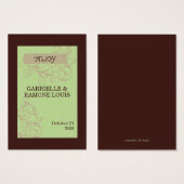 Gabby Favor Cartes (Devant & derrière)