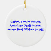 Gabby Holiday Ornament (Achterkant)