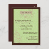 Gabby Invitation Uitnodiging Briefkaart (Voorkant / Achterkant)