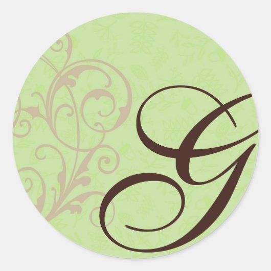 Gabby Monogram Sticker (Voorkant)