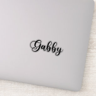 Gabby Name - Handgeschreven kalligrafie Sticker