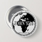GABC John 3:16 Circulaire pin Ronde Button 7,6 Cm (Voorkant /achterkant)
