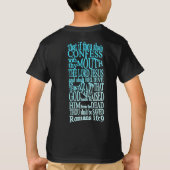 GABC WiM Romans 10:9 T zwart 1 T-shirt (Achterkant)