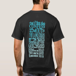 GABC WiM Romans 10:9 T zwart 1 T-shirt