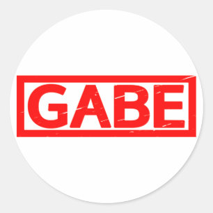 Gabe Stamp Ronde Sticker