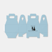 Gabeled bruiloft gunst doos bedankdoosjes (Uitgevouwen)