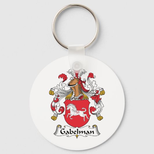 Gabelman Family Crest Sleutelhanger (Voorkant)
