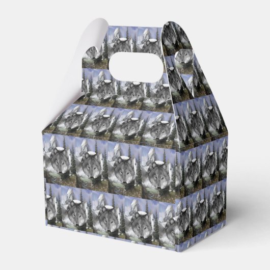Gable Favor Box Bedankdoosjes (Voorkant Zijde)