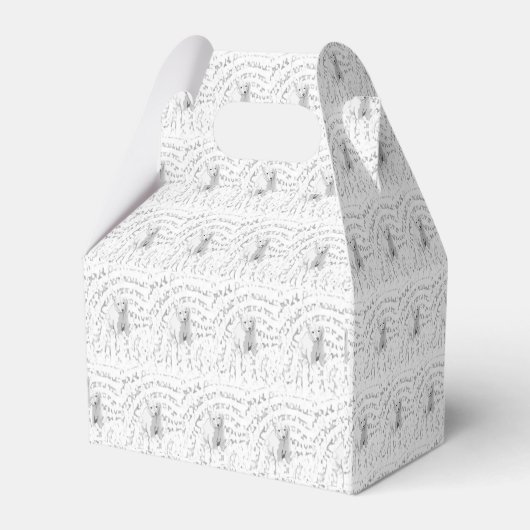 Gable Favor Box Bedankdoosjes (Voorkant Zijde)