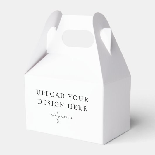 Gable Favor Box, doe het zelf 4 x 5 inch Bedankdoosjes (Voorkant Zijde)