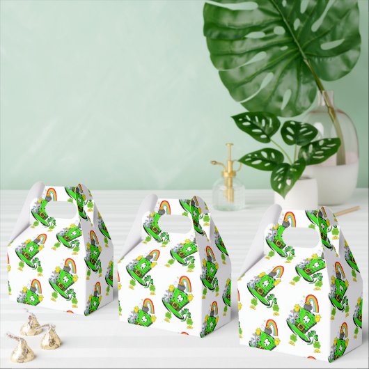Gable Favor Box Happy St. Patrick's Day Rabbit Bedankdoosjes (Meervoudige)