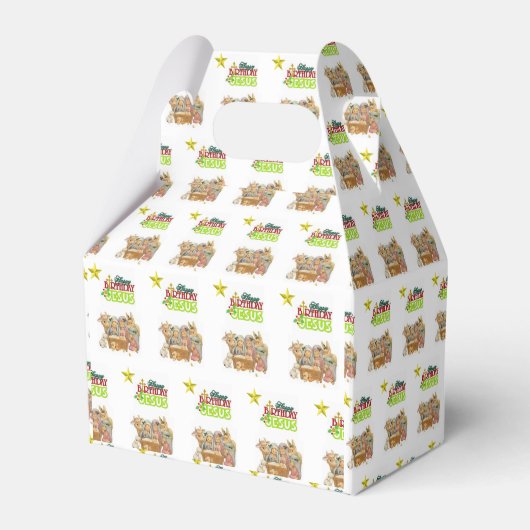 Gable Favor Box Kerstmis Bedankdoosjes (Voorkant Zijde)