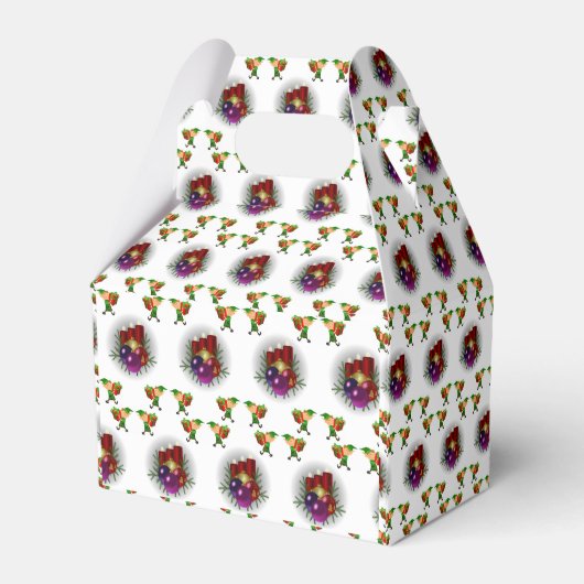 Gable Favor Box Kerstmis Bedankdoosjes (Achterkant)