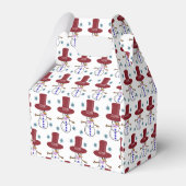 Gable Favor Box Snowman Bedankdoosjes (Achterkant)