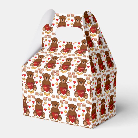 Gable Favor Box Valentijnsdag Bedankdoosjes (Voorkant Zijde)