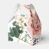 Gable Paper Favor Box Geometrische tuin Roos Anemo Bedankdoosjes (Achterkant)