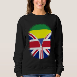 Gabon Britse vlag - Gabonees Groot-Brittannië Brit Trui