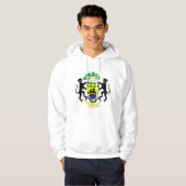 Gabon Coat of arms GA Hoodie (Voorkant volledig)