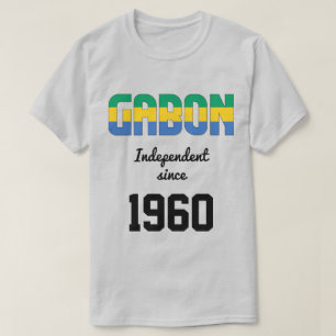 Gabon Drapeau Fête de l'Indépendance T-shirt