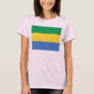 Gabon Drapeau x Carte T-shirt