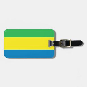 Gabon Flag Bagagelabel