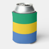 Gabon Flag Blikjeskoeler (Blikje Achterkant)