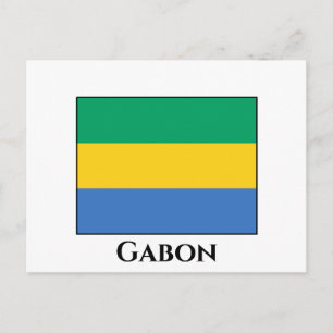 Gabon Flag Briefkaart