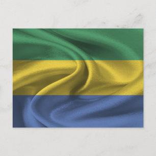 Gabon Flag Briefkaart