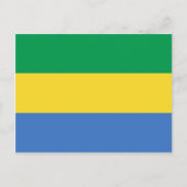 Gabon Flag Briefkaart (Voorkant)