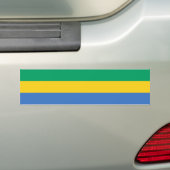 Gabon Flag Bumpersticker (Op auto)