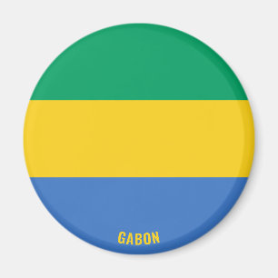 Gabon Flag Charming Patriotic Magneet
