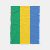 Gabon Flag Fleece Deken (Voorkant)