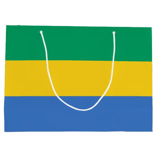 Gabon Flag Groot Cadeauzakje (Achterkant)