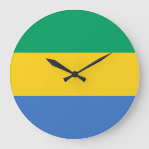 Gabon Flag Grote Klok
