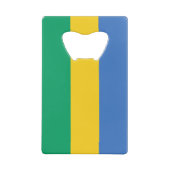 Gabon Flag Kredietkaart Flessenopener (Achterkant)