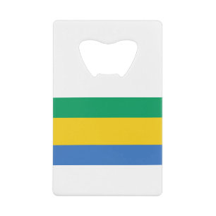 Gabon Flag Kredietkaart Flessenopener