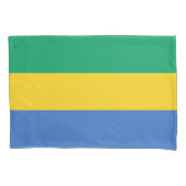Gabon Flag Kussensloop (Voorkant)
