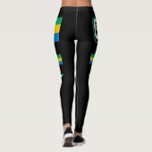 Gabon Flag Leggings (Achterkant)